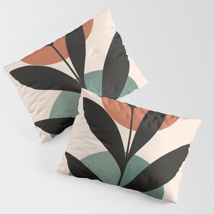 Abstract Art Tropical Leaf 16 Pillow Sham Gallery Image 1