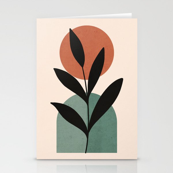 Abstract Art Tropical Leaf 16 Stationery Card Gallery Image 2