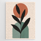 Abstract Art Tropical Leaf 16 Jigsaw Puzzle Gallery Image 1