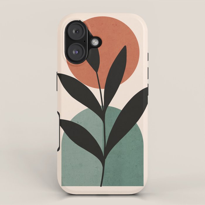Abstract Art Tropical Leaf 16 iPhone Case Gallery Image 1