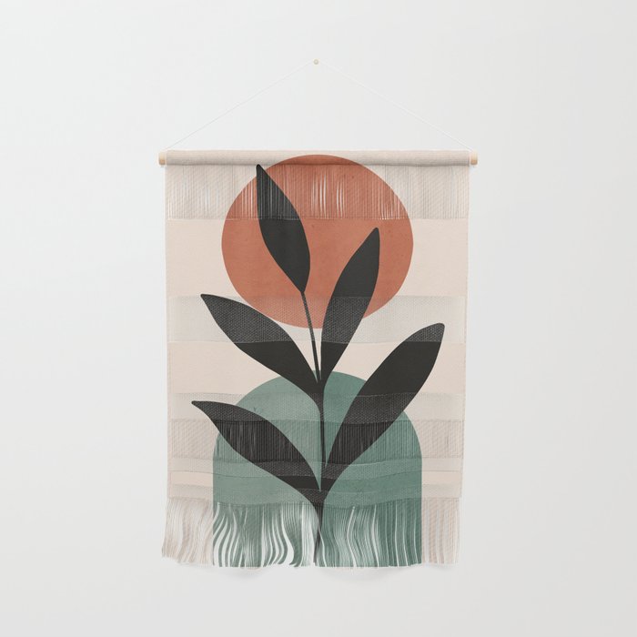 Abstract Art Tropical Leaf 16 Wall Hanging Gallery Image 1