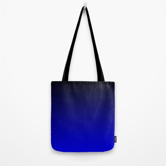 Black and Cobalt Gradient Tote Bag Gallery Image 2