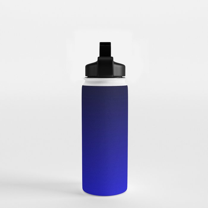 Black and Cobalt Gradient Water Bottle Gallery Image 2