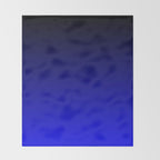 Black and Cobalt Gradient Throw Blanket Gallery Image 2