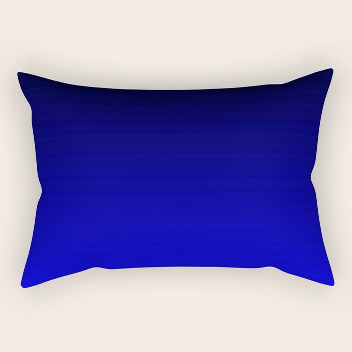 Black and Cobalt Gradient Rectangular Pillow Gallery Image 2