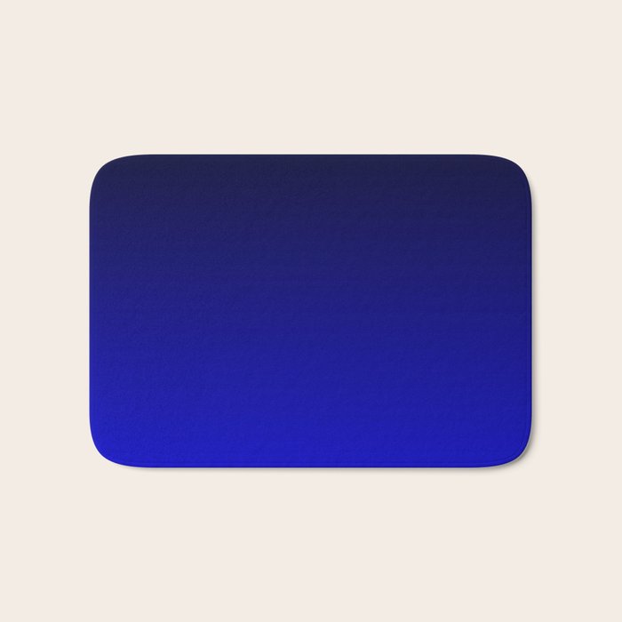 Black and Cobalt Gradient Bath Mat Gallery Image 1