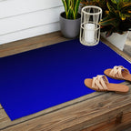 Black and Cobalt Gradient Outdoor Rug Gallery Image 2