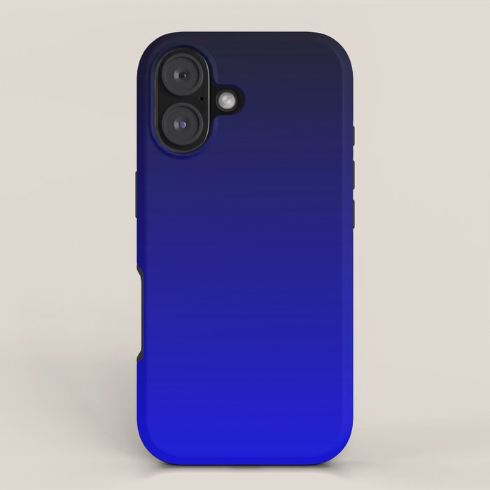 Black and Cobalt Gradient iPhone Case Gallery Image 1
