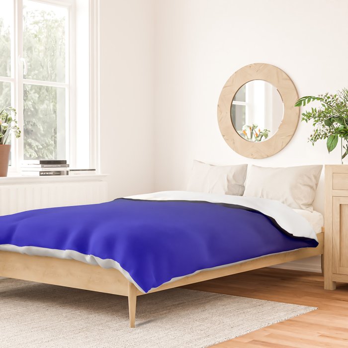 Black and Cobalt Gradient Duvet Cover Gallery Image 2