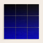Black and Cobalt Gradient Wood Wall Art Gallery Image 1
