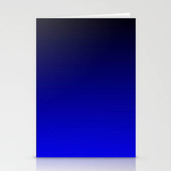 Black and Cobalt Gradient Stationery Card Gallery Image 1