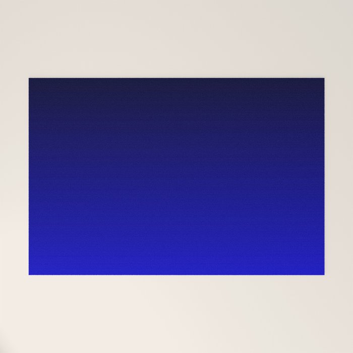 Black and Cobalt Gradient Welcome Mat Gallery Image 1