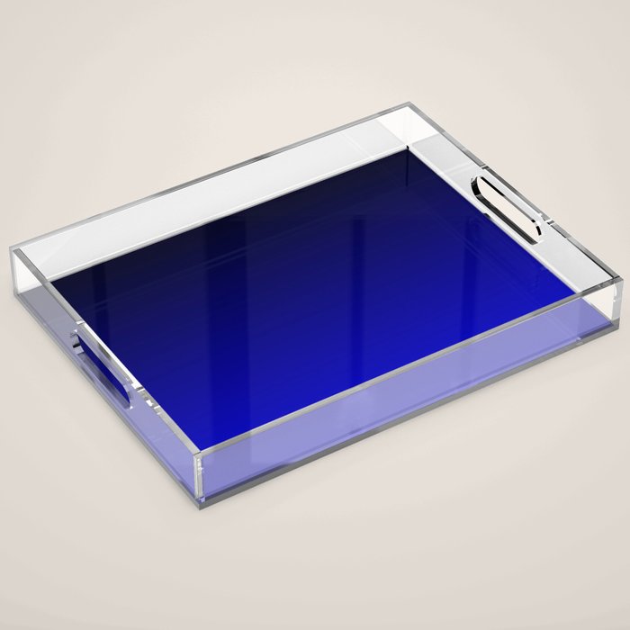 Black and Cobalt Gradient Acrylic Tray Gallery Image 1