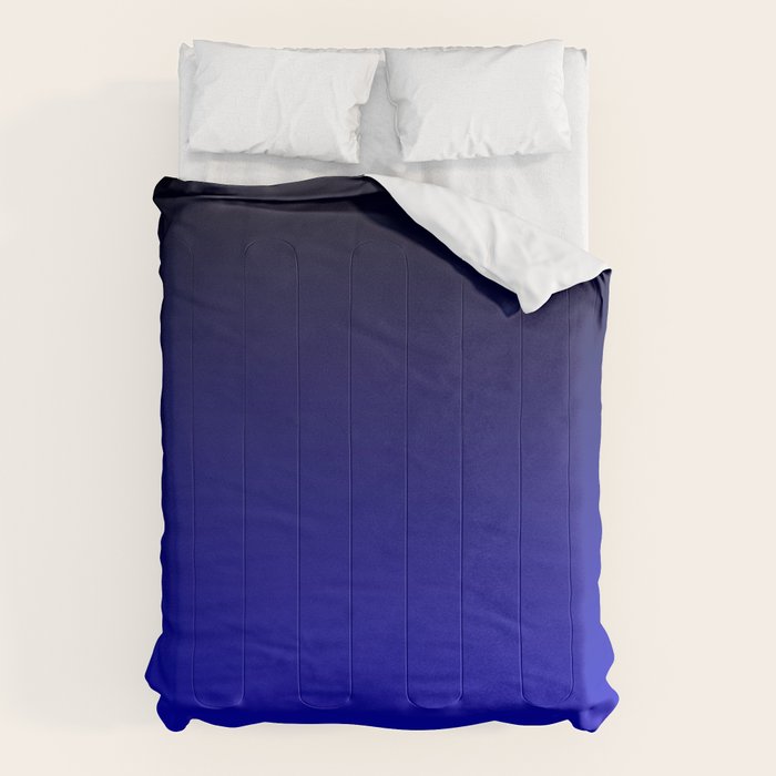 Black and Cobalt Gradient Comforter Gallery Image 6