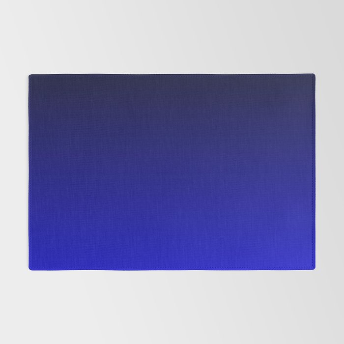 Black and Cobalt Gradient Rug Gallery Image 2