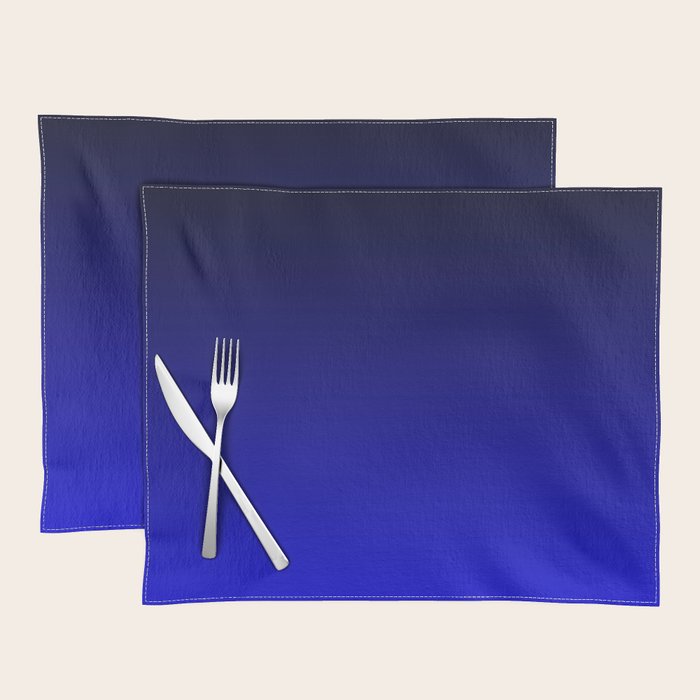 Black and Cobalt Gradient Placemat Gallery Image 1