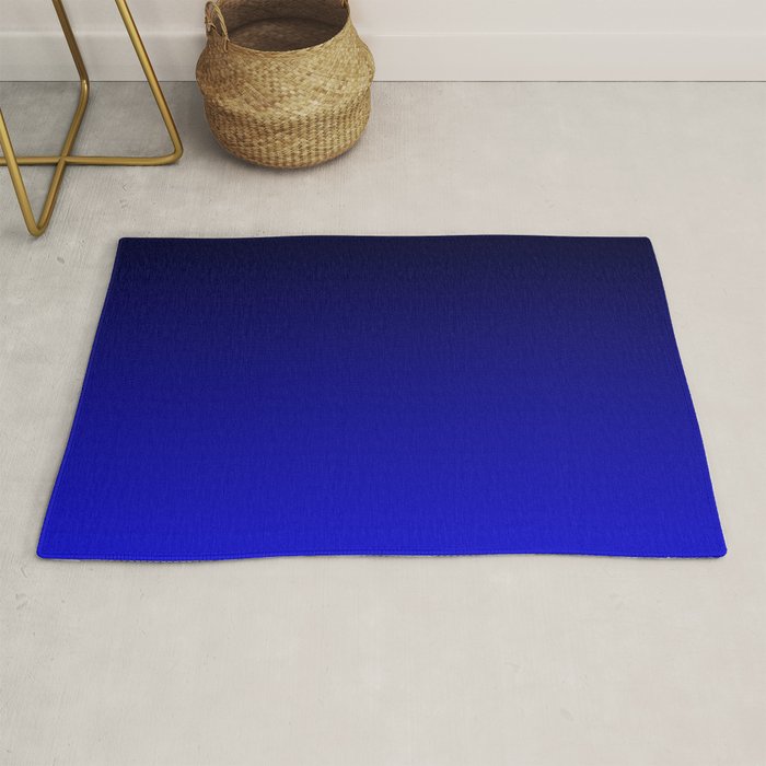 Black and Cobalt Gradient Rug Gallery Image 1