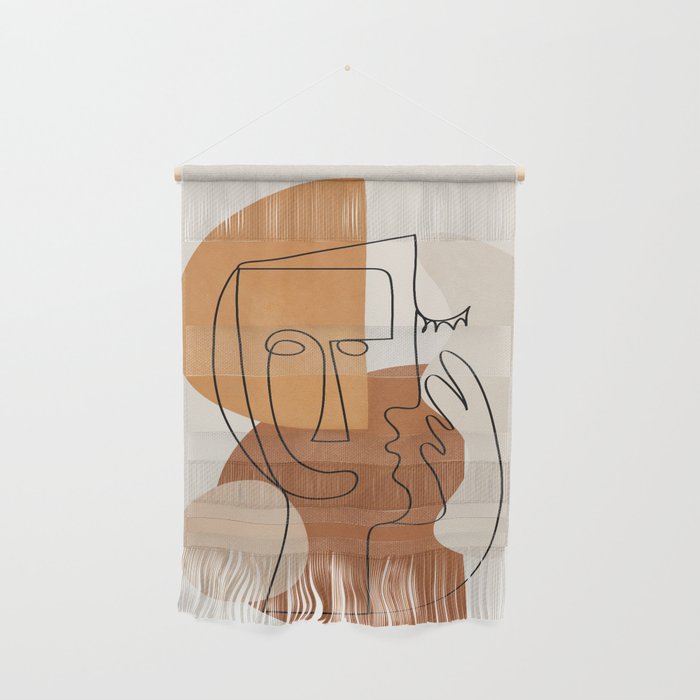 Abstract Clay Faces I Wall Hanging Gallery Image 1