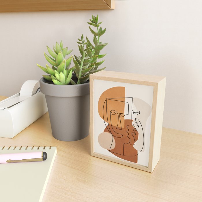 Abstract Clay Faces I Mini Art Print Gallery Image 2