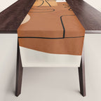 Abstract Clay Faces I Table Runner Gallery Image 1