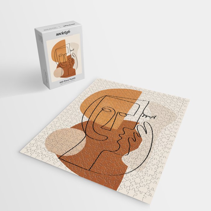 Abstract Clay Faces I Jigsaw Puzzle Gallery Image 2