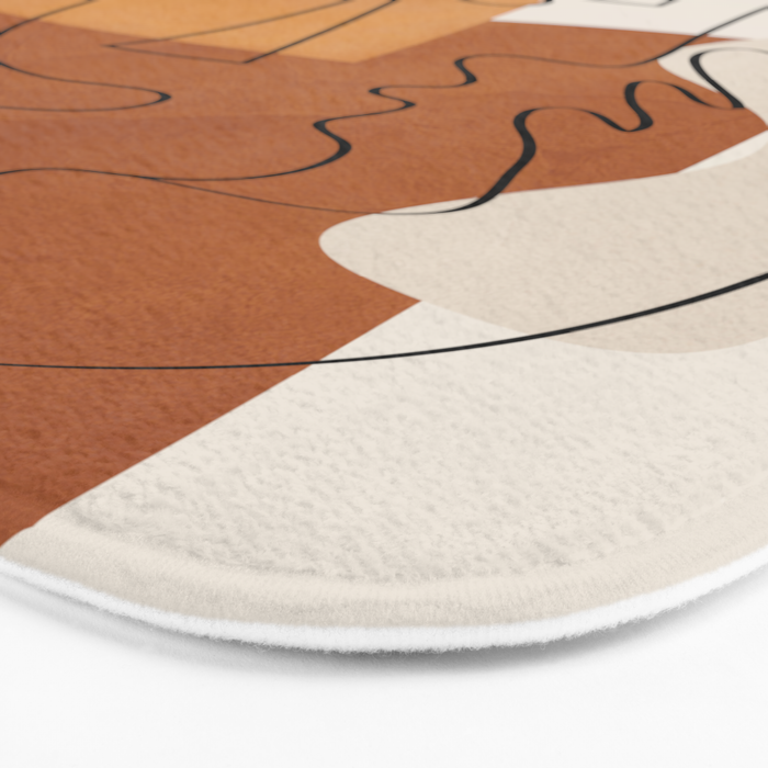 Abstract Clay Faces I Bath Mat Gallery Image 3