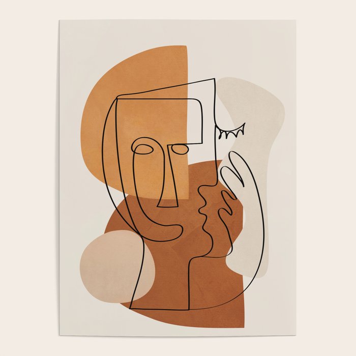 Abstract Clay Faces I Poster Gallery Image 4