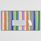 Bright stripes Desk Mat Gallery Image 1