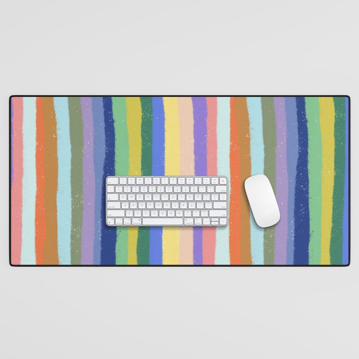 Bright stripes Desk Mat Gallery Image 1