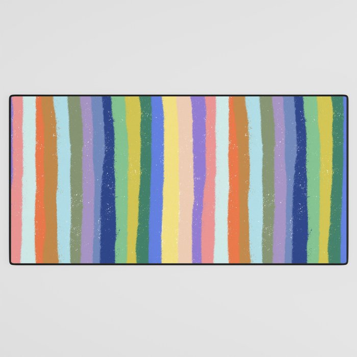 Bright stripes Desk Mat Gallery Image 3