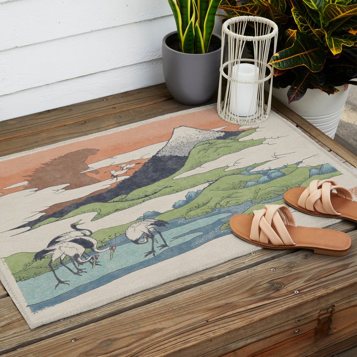 Godzilla Atom Outdoor Rug Gallery Image 2