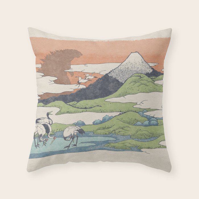 Godzilla Atom Throw Pillow Gallery Image 6