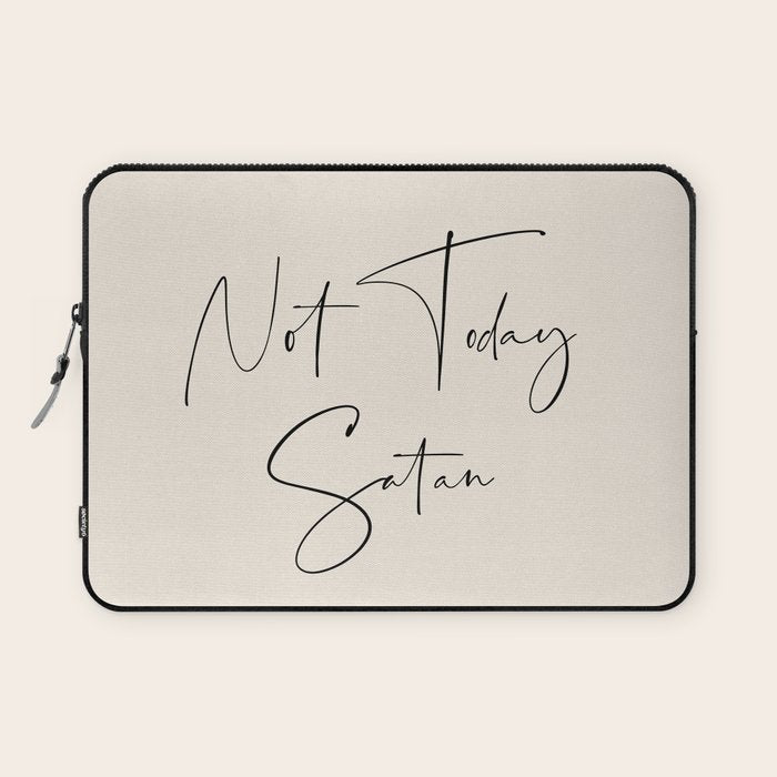 Not Today Satan Laptop Sleeve Gallery Image 1