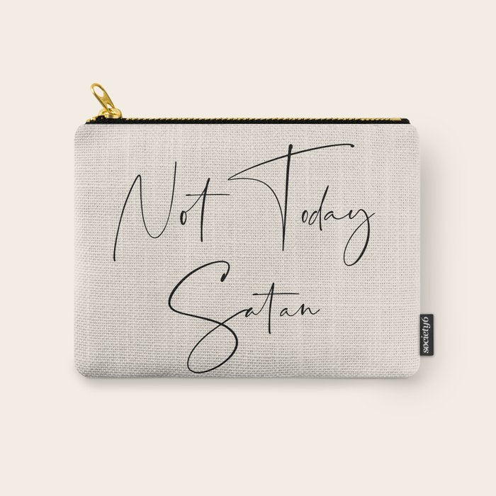 Not Today Satan Carry All Pouch Gallery Image 1