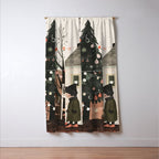 Little Joys of Winter Window Curtain Gallery Image 3