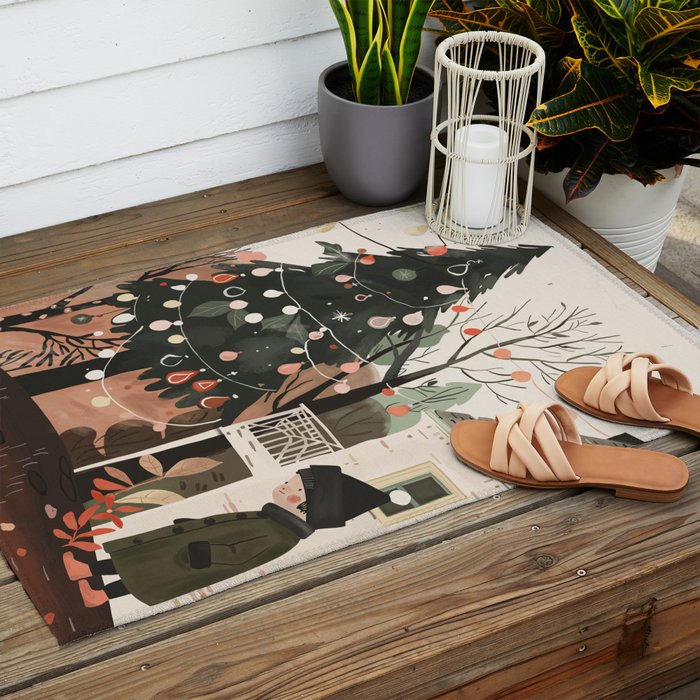 Little Joys of Winter Outdoor Rug Gallery Image 2