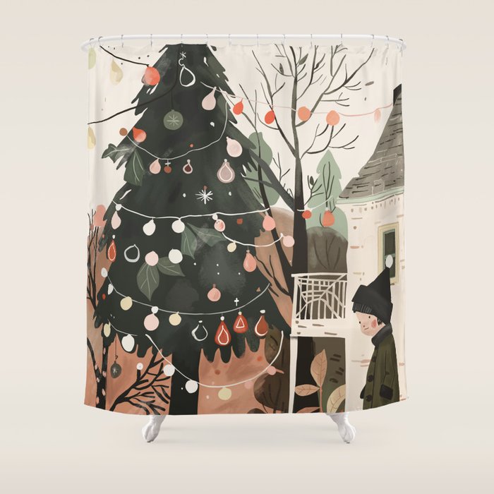 Little Joys of Winter Shower Curtain Gallery Image 1