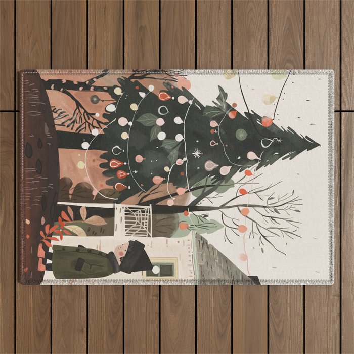 Little Joys of Winter Outdoor Rug Gallery Image 1