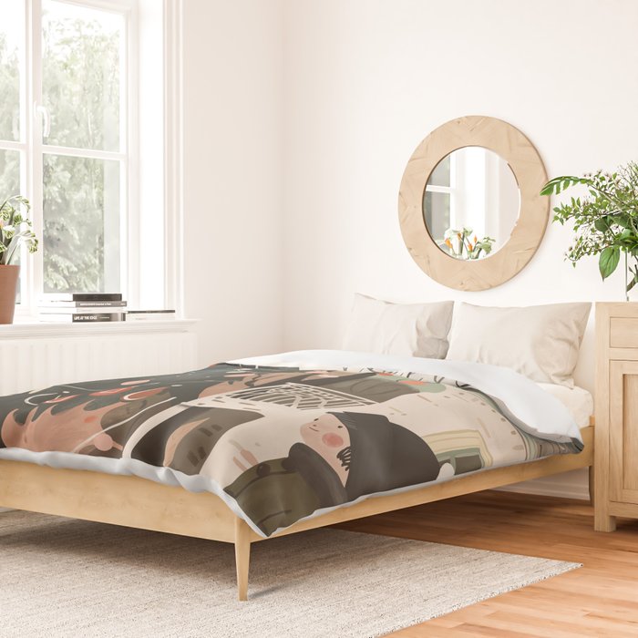 Little Joys of Winter Duvet Cover Gallery Image 2