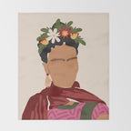 Frida Kahlo Throw Blanket Gallery Image 2