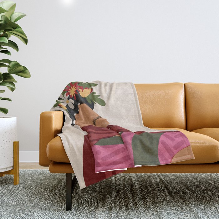 Frida Kahlo Throw Blanket Gallery Image 1