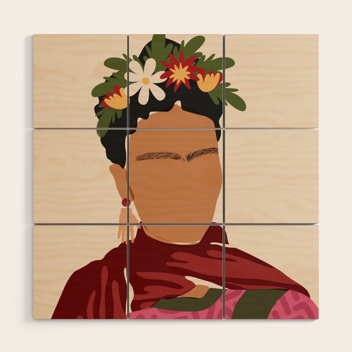 Frida Kahlo Wood Wall Art Gallery Image 1