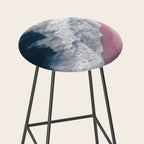 Pink Shoreline - Aerial Ocean Photography Print Stool Gallery Image 2