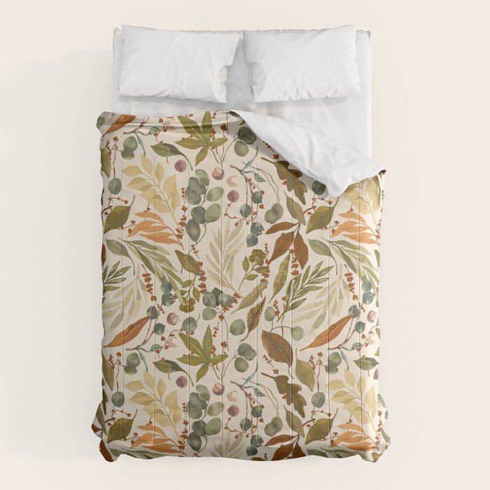 Fall leafy nature B Comforter Gallery Image 6