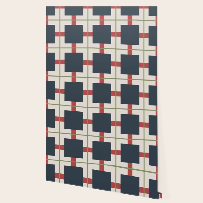 Classic Holiday Plaid Pattern Wallpaper Gallery Image 2