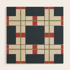 Classic Holiday Plaid Pattern Wood Wall Art Gallery Image 1