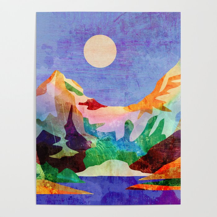 Mountain lake Poster Gallery Image 4