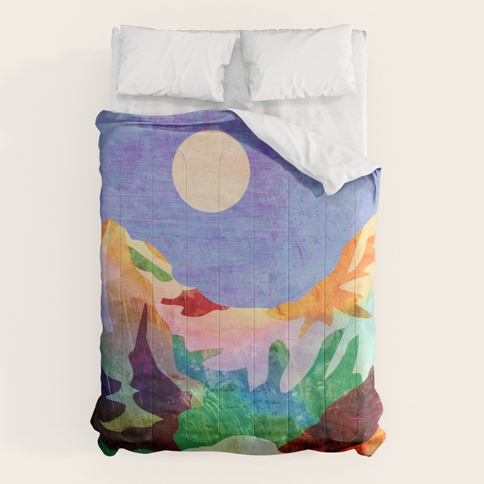 Mountain lake Comforter Gallery Image 6