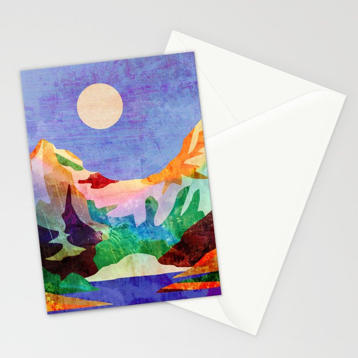 Mountain lake Stationery Card Gallery Image 2