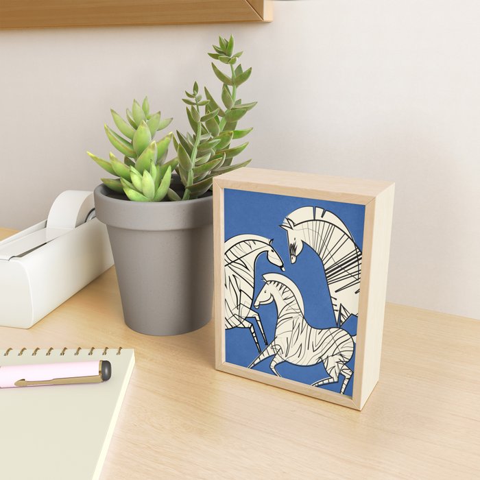 Abstract Zebras 3 Mini Art Print Gallery Image 2